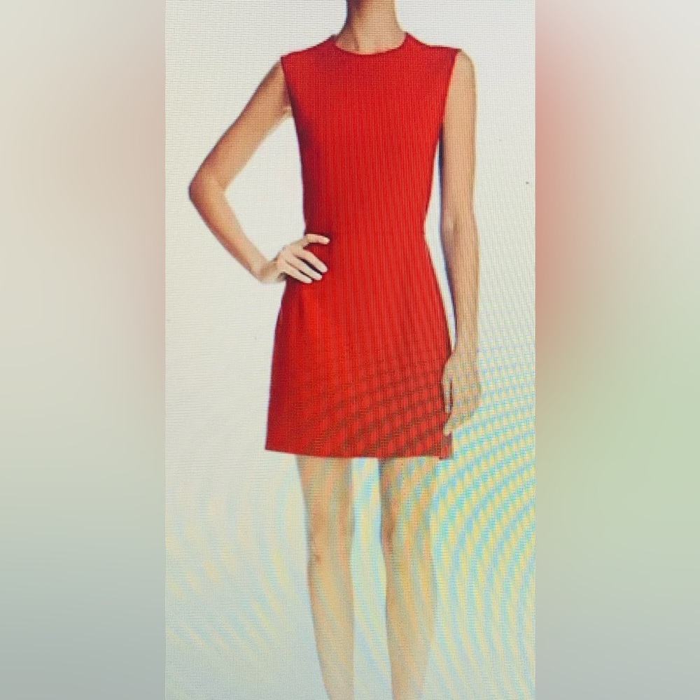 French Connection Reddish Orange Sleeveless Dress